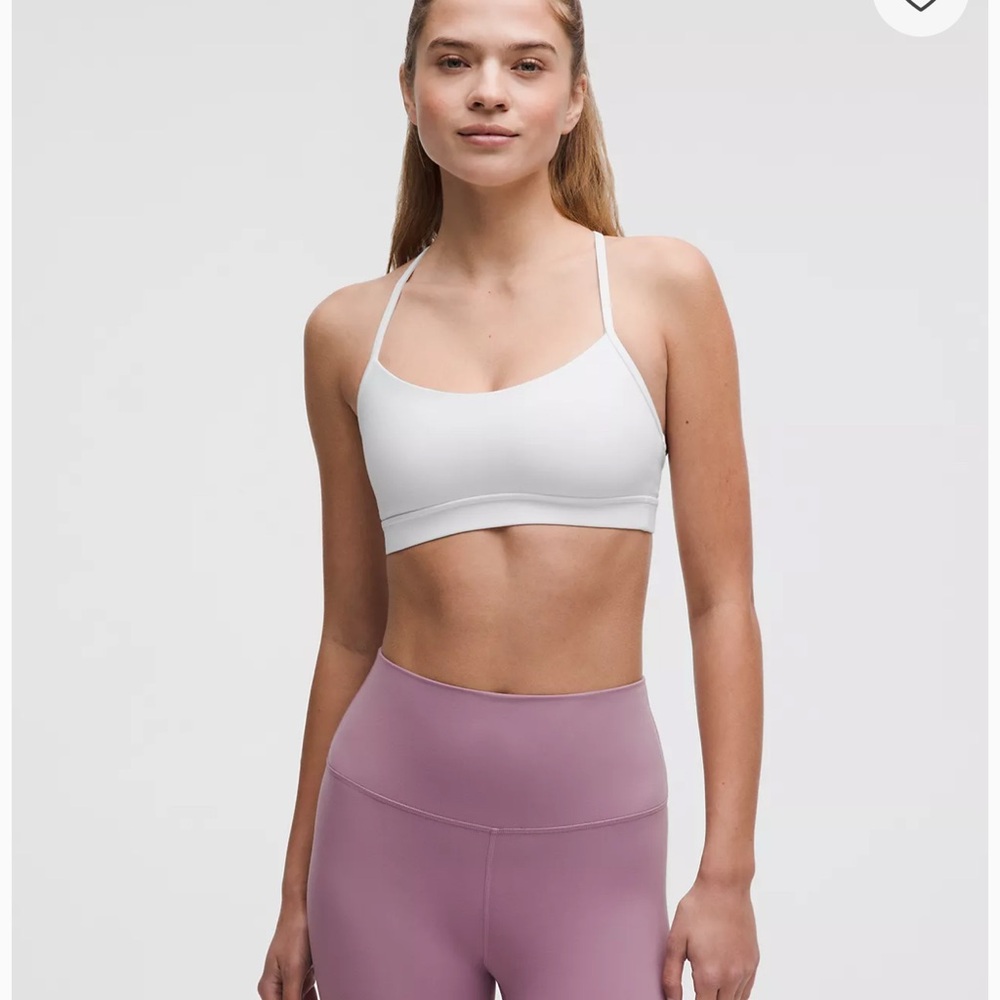 lululemon Women's Flow Y Bra - White/Medium